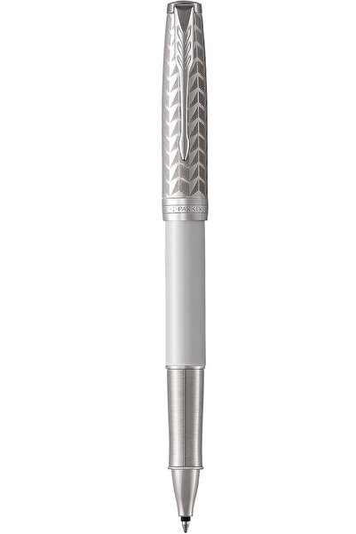 Parker قلم سونيت رولربول - معدن وطلاء لؤلؤي مع حواف من البلاديوم، رأس رفيع، ح...