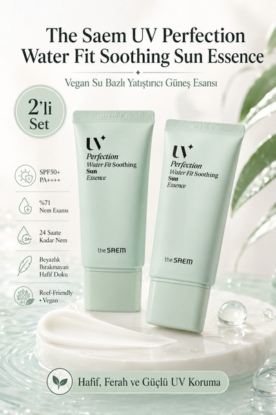 THE SAEM UV Perfection Waterfit Soothing Sun Essence SPF50+ PA++++/Vegan, Su ...