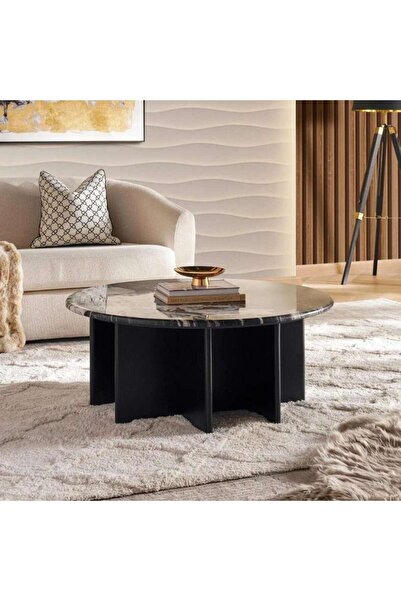 PAN HOME Stella Coffee Table Marble - Black