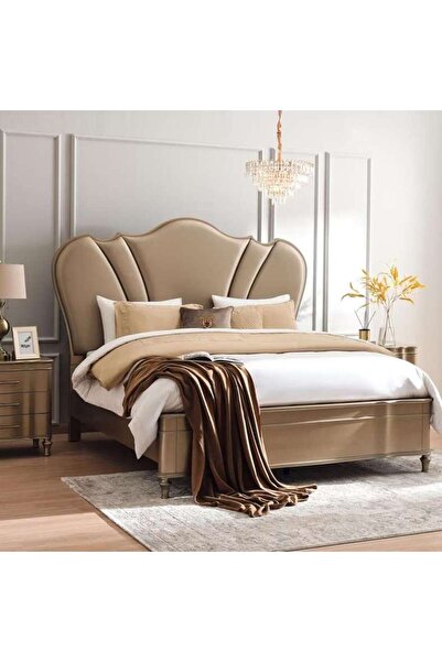 PAN HOME ماريمار سرير 180x200 سم - شامبانيا