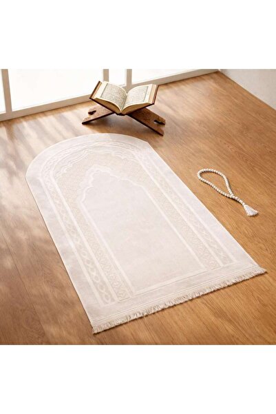 PAN HOME سجادة صلاة هيدي 80×120 سم - بيضاء