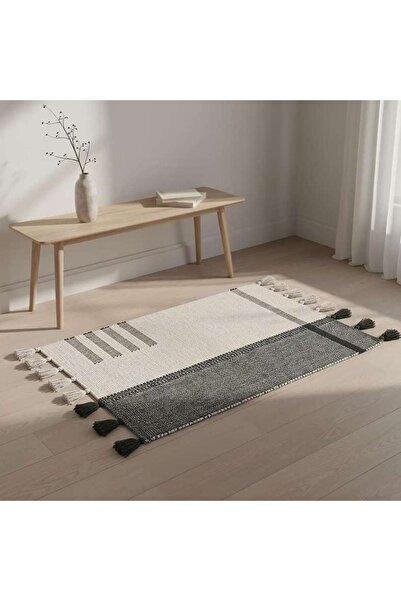 PAN HOME Larisa Cotton Dhurrie 90x150cm - Olive Green