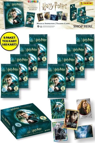 TOYFEST Panini Harry Potter Collectable Trading Card - 8 Pack (48 Card)