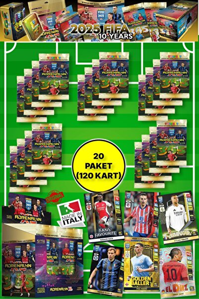 TOYFEST Panini Adrenalyn Fifa 365 - 2025 Official Trading Card Futbolcu Kartl...