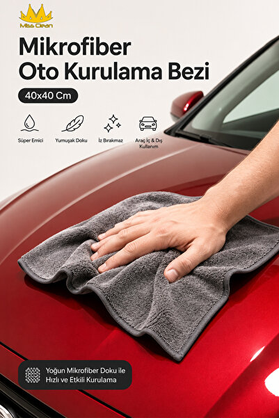 Miss Clean Lavetă din microfibră pentru uscare auto 40*40 cm