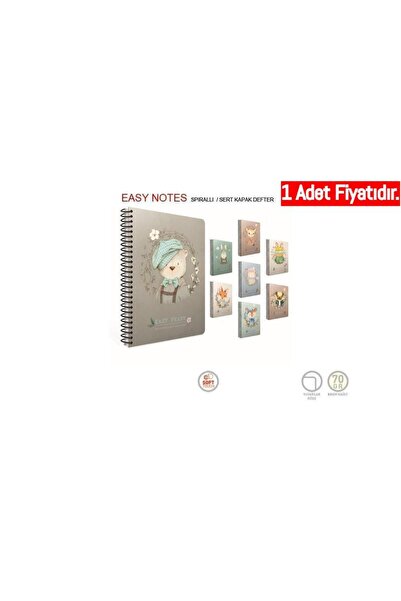 Gıpta Easy Notes Sp.Sert Kapak Defter 17x24cm 120 yp Çizgili 4743
