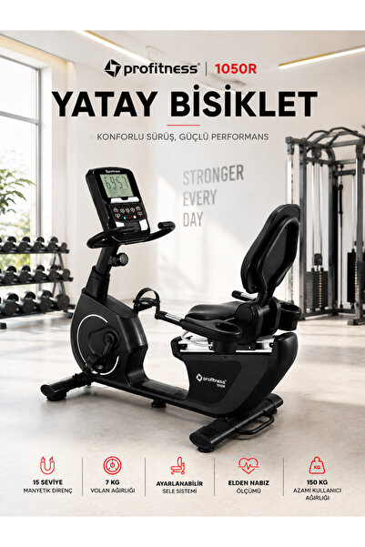 Profitness 1050R BLACK YATAY BİSİKLET