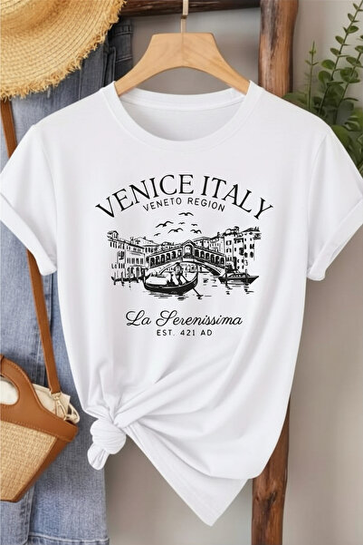 l'eivor Tricou de damă cu imprimeu Veneția Italia