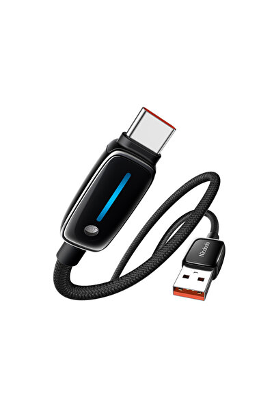 Mcdodo CA-0020 USB-A to USB-C 6A Akıllı LED Hızlı Şarj Kablosu 1.2m