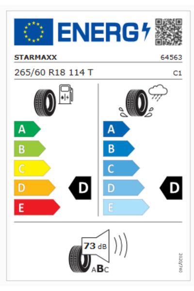 Starmaxx 265/60 R18 TL 114T REINF. INCURRO A/T ST440 SUV Yaz Lastiği (Üretim ...