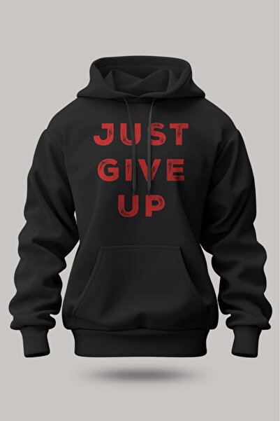 buzagi tasarım ürünleri سترة بقلنسوة للجنسين من Just Give Up