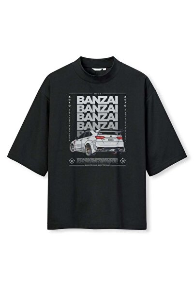 buzagi tasarım ürünleri Urban Streetwear Digital Print Oversize Black Unisex ...