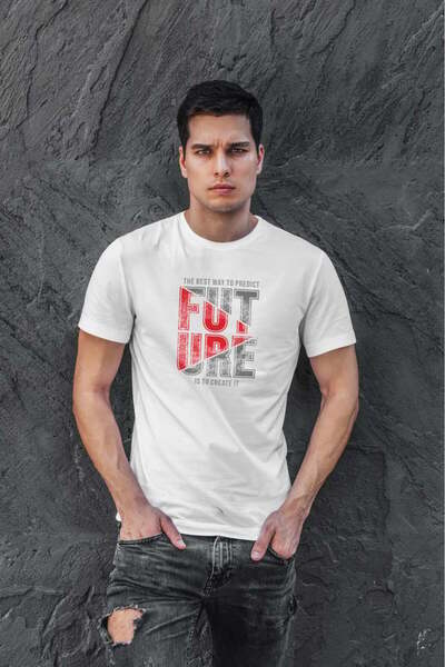 buzagi tasarım ürünleri Organic Cotton Regular Fit White T-Shirt