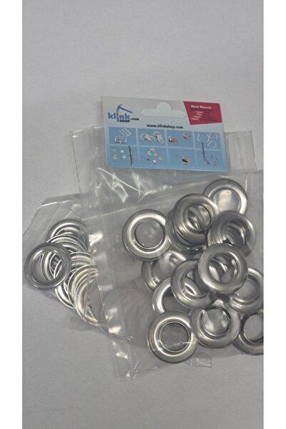 Klinkshop 26 Numara Kuşgözü Kapsül (11 MM) Nikel Renk-25 Adet Aparatsız Malze...
