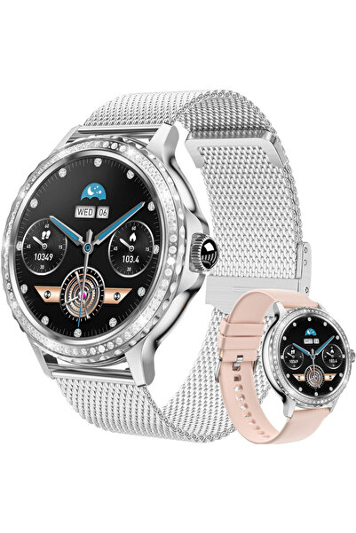 Evolve-x Smartwatch pentru femei Evowatch9, Apeluri și notificări Bluetooth, ...