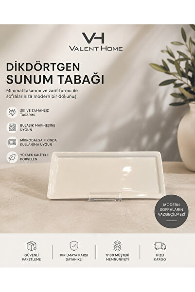 Paşabahçe Porselen Minimax 24 cm 12'li Servis Tabak