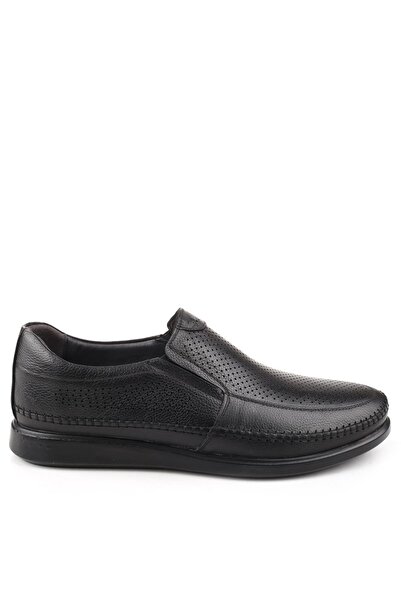 Papuçsepeti Shoe Basket 213 Large Size Genuine Leather Casual Men's Shoes