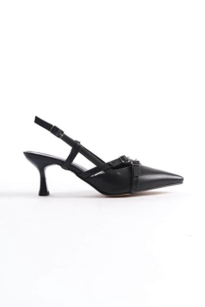 Generic Brand Women's Black Heeled Shoes Tr08Ms17F
