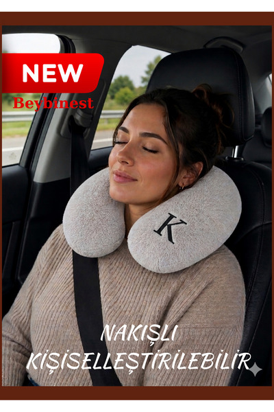 BeybiNest NAKIŞLI kişiselleştirilebilir Premium Welsoft Boyun Yastığı Dolgulu...