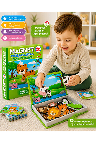 ideal STORE Magnet Completion Iq1512 Animals 40 Pieces 3-8 Years