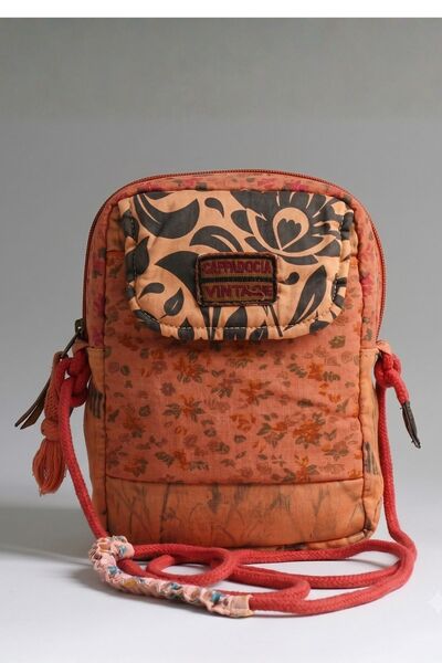 Cappadocia Vintage Women's Red Floral Patterned Shoulder Bag - Bohemian Style...
