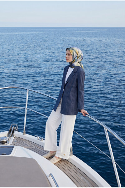 Armine TREND Striped jacket and pocketed pants two-piece set - navy blue 26yt...