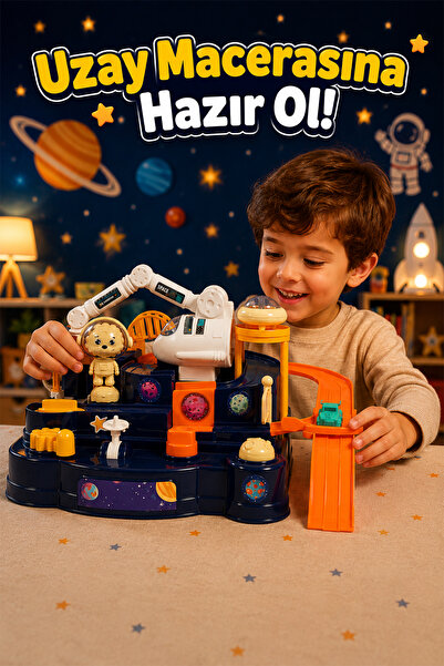 Ogi Mogi Toys 4 Düğme Kontrollü Uzay Macerası Oyun Seti