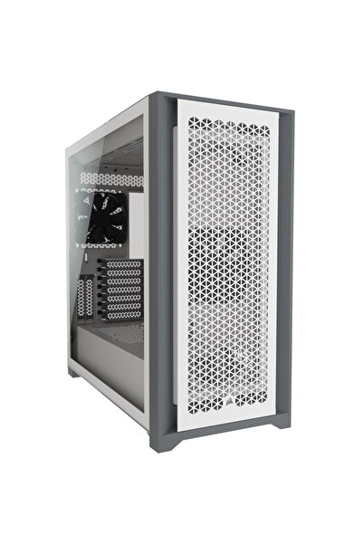 Corsair PC iCUE 5000D RGB Airflow, turn mediu, ATX, alb pur