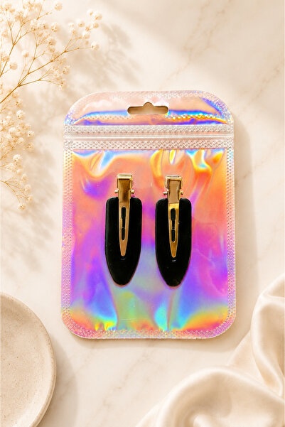 Metanoyaco 3 Pairs of Clip Makeup Clips (Black)