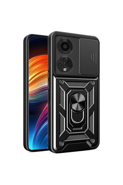 Techsuit Husă pentru Oppo A98 5G - Seria CamShield - Negru
