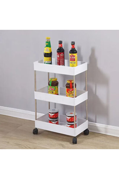 OEM Etajera mobila cu roti, 3 rafturi constructie metal, si plastic design co...