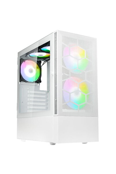 Kolink Carcasa PC Observatory MX Mesh, ARGB, Midi Tower, Fara sursa, Alb
