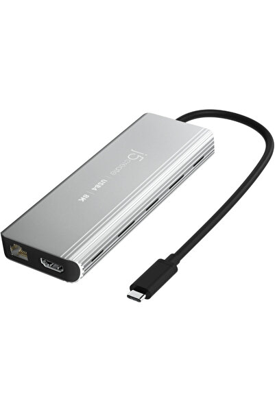 j5create Hub multi-port USB4 8K, gri spațial