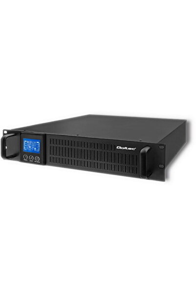 Qoltec 53945 Sursă de alimentare neîntreruptibilă UPS RACK | 1KVA | 800W | LCD
