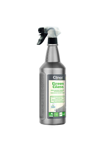 Clinex Green Glass, 1 litru, cu pulverizator, solutie pentru spalat geamuri