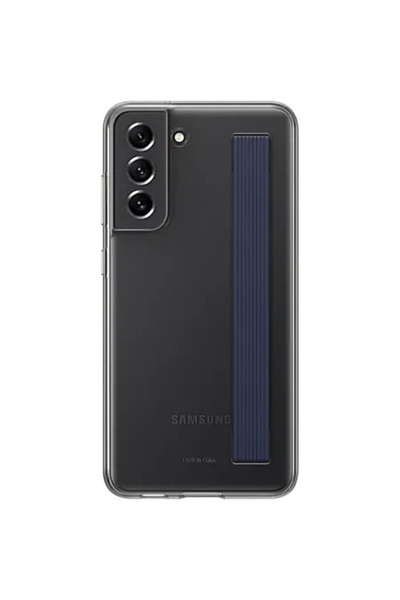 Samsung Husă transparentă cu curea gri închis pentru S21 FE