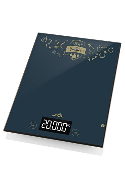 ETA digital Farmer 4777 90000 20 Kg, precizie 1 gram, TARA, control tactil Negru