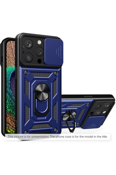 Techsuit Θήκη για iPhone 15 Plus - Σειρά CamShield - Μπλε