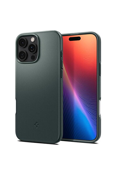 Spigen Калъф за iPhone 16 Pro Max - Тънък MagSafe - Абис зелен