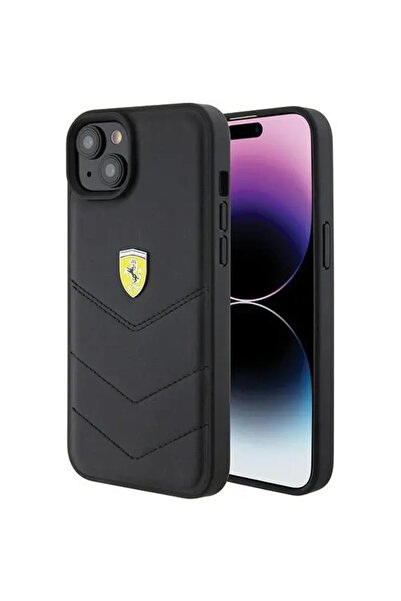 Ferrari FEHCP15MRDUK iPhone 15 Plus 6.7 " negru/negru carcasă rigidă matlasat...