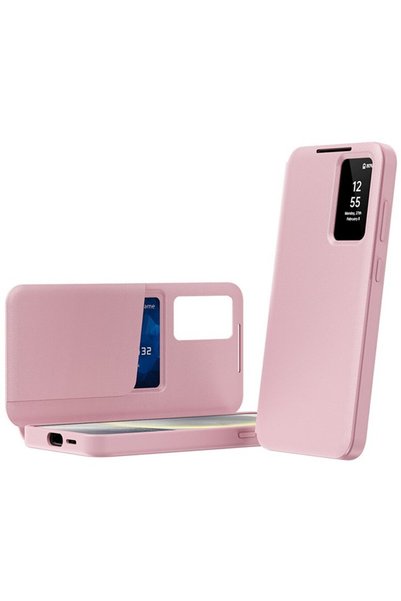 Techsuit Husă pentru Samsung Galaxy S25 Ultra - Seria SmartView - Roz