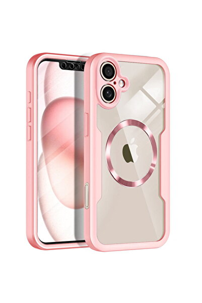 Techsuit Husa pentru iPhone 17 + Folie - ColorVerse 360 MagSafe Series - Pink
