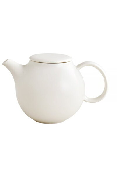Kinto Ceainic PEBBLE cu infuzor de ceai din oțel inoxidabil - Alb 480ml