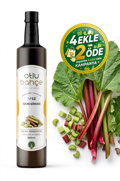 Otlu Bahçe Işkın Sirkesi, Işgın Sirkesi 500ml - Doğal Fermantasyon, Katkısız,...