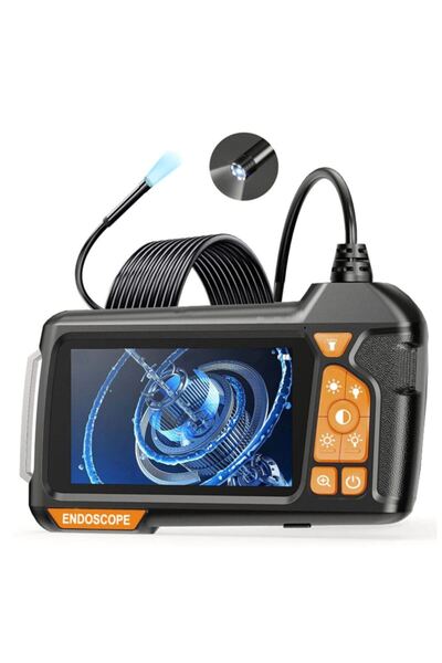 Sezy 10 Metre Çantalı Endoskop Yılan Kamera Ip67 Su Geçirmez 4.3"Hd Ekranlı L...