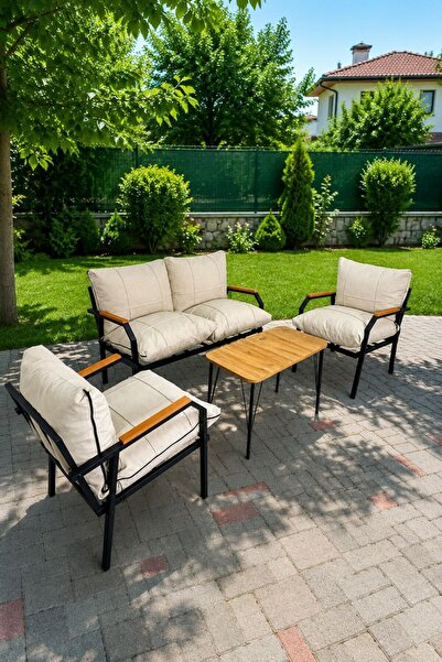 Huga Metal Alya Bahçe Takımı, Balkon Mobilyası, Koltuk Takımı, Cafe Mobilyası...
