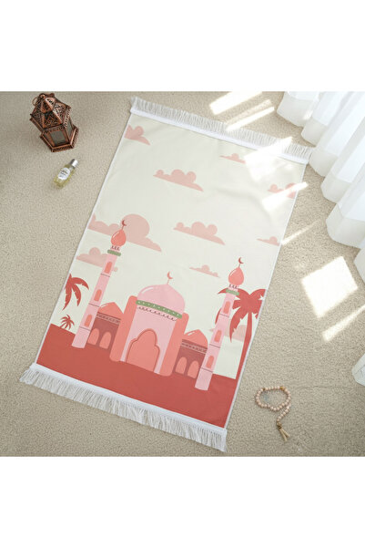 lamel shop سجادة صلاة باللون الوردي / 60x100 سم