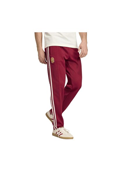 adidas JZ2255-E Fef Spain Og Tp بنطال رياضي للرجال باللون الأحمر الداكن
