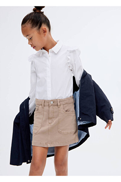 MANGO Kids Baumwoll-Denimrock