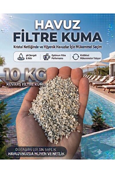 Havuz Filtre Kumu Kuvars Kum 10 KG
